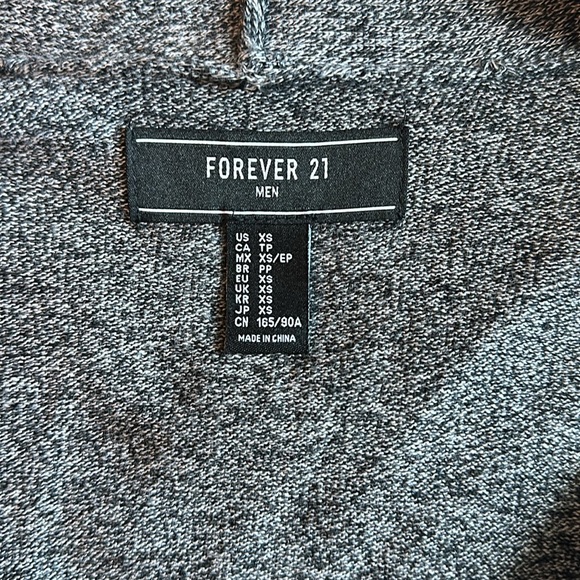 Men’s/Unisex XS Forever 21 Grey Cardigan - Picture 3 of 3